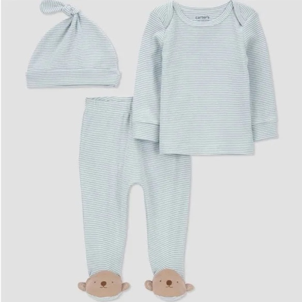 Carter's Blue Striped Koala Baby Set